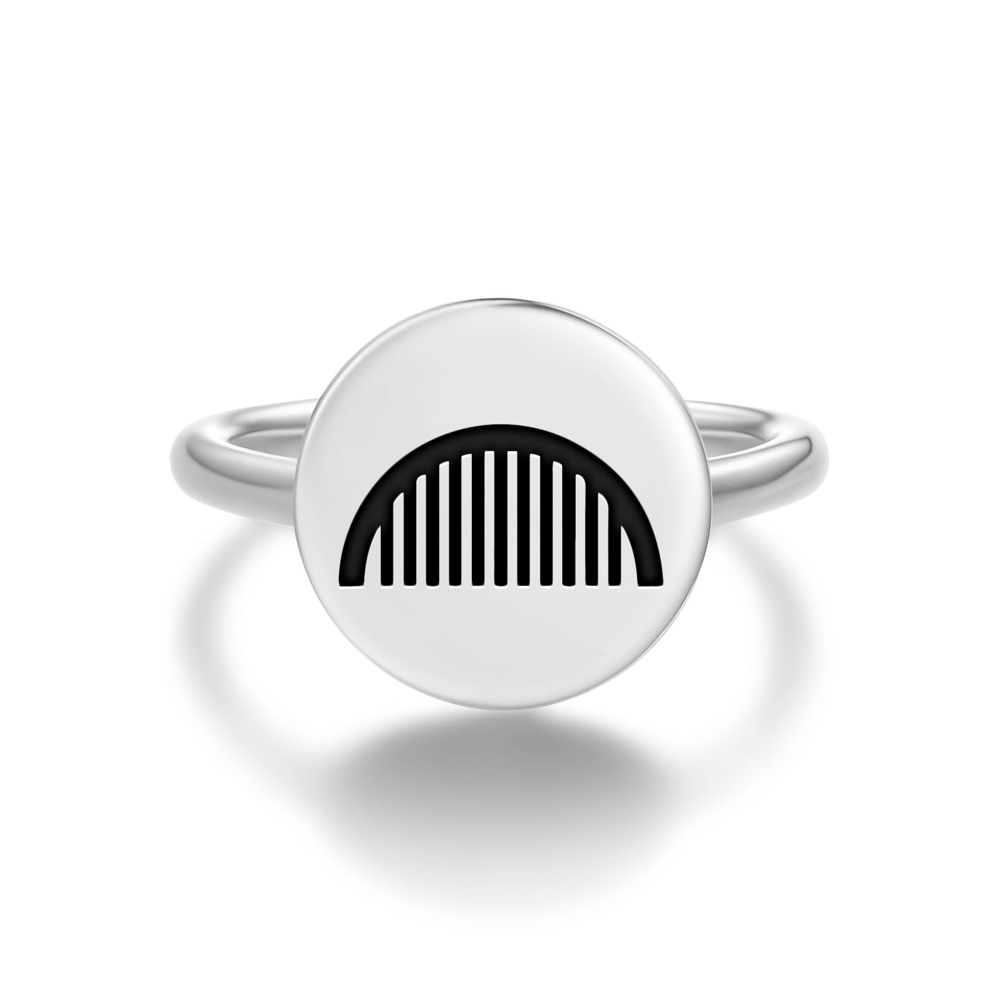 Fertility Native Rock Art Symbols Adjustable Open Ring