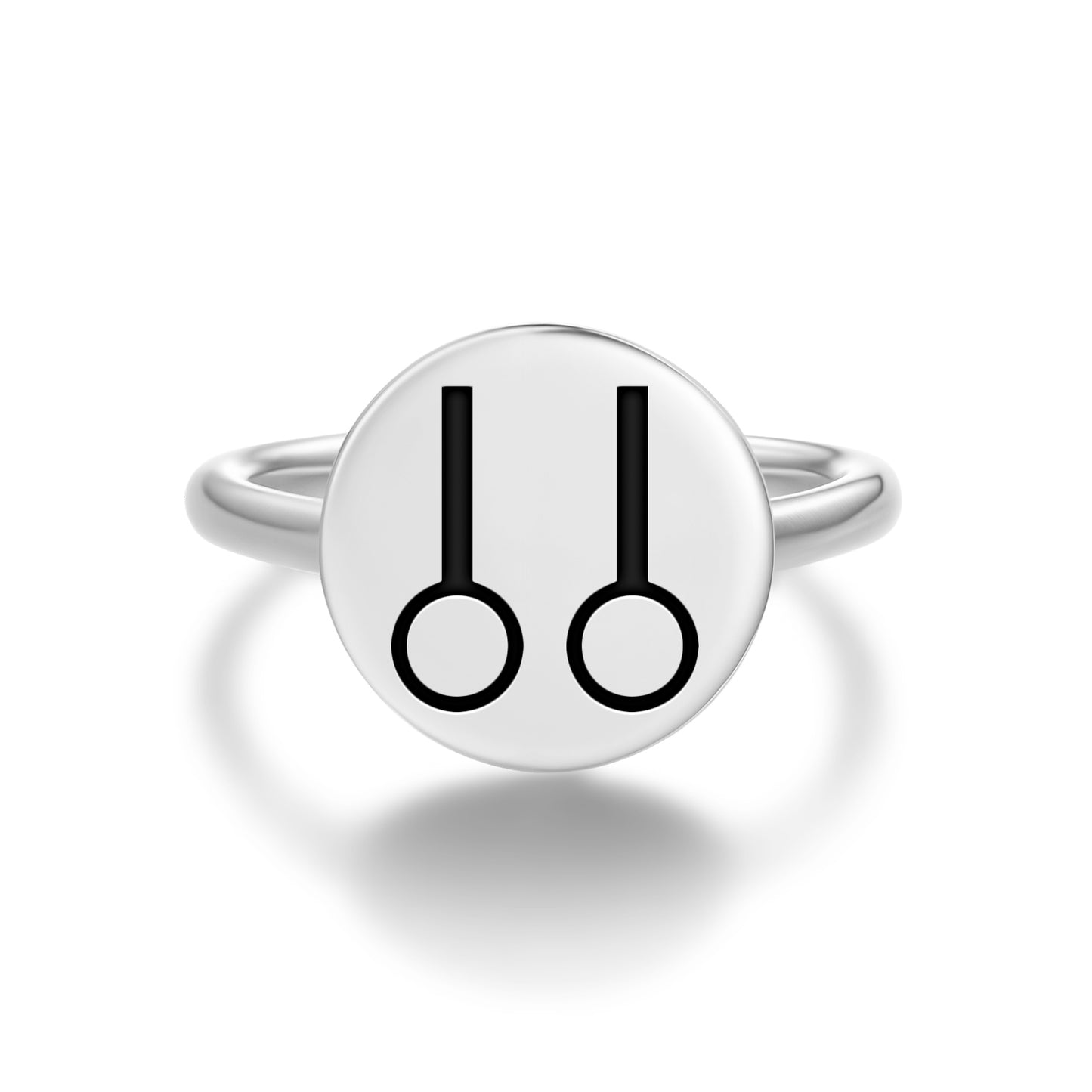 Observation Native Rock Art Symbols Adjustable Open Ring