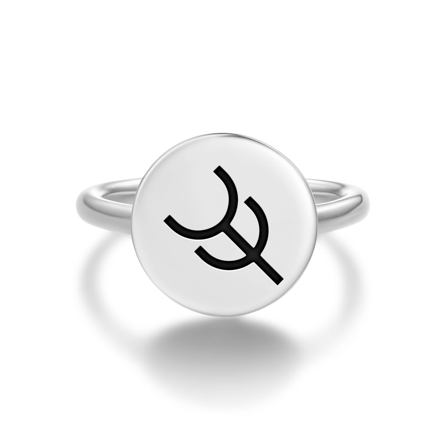 Charity Native Rock Art Symbols Adjustable Open Ring