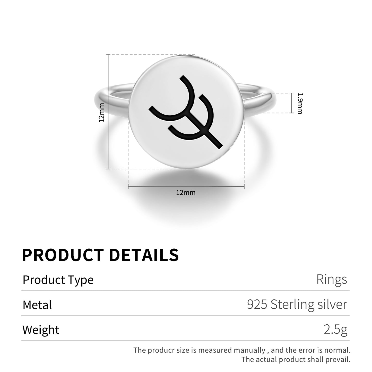 Charity Native Rock Art Symbols Adjustable Open Ring