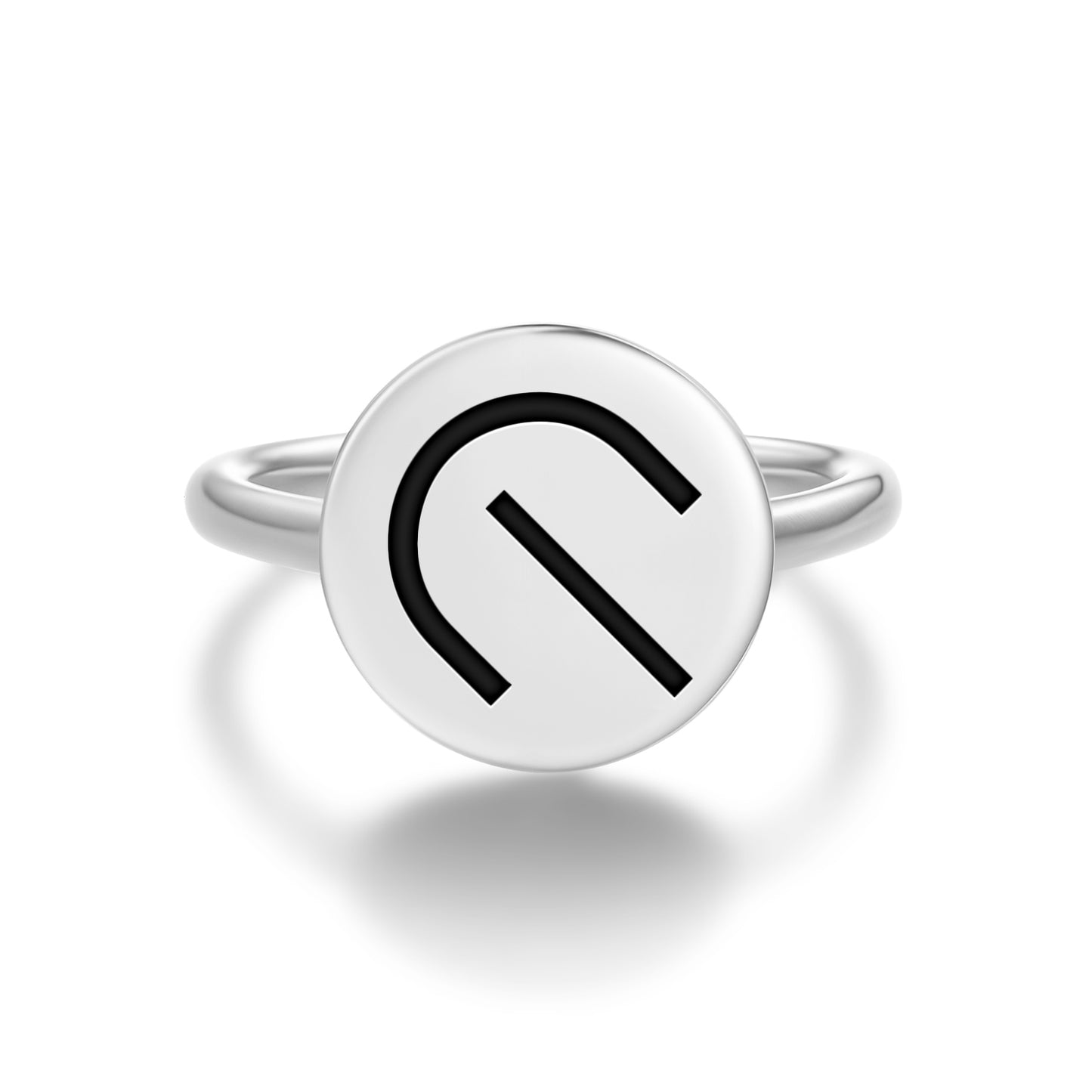 Compassion Native Rock Art Symbols Adjustable Open Ring