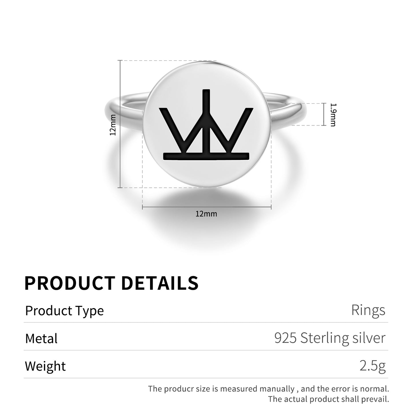 Leadership Native Rock Art Symbols Adjustable Open Ring