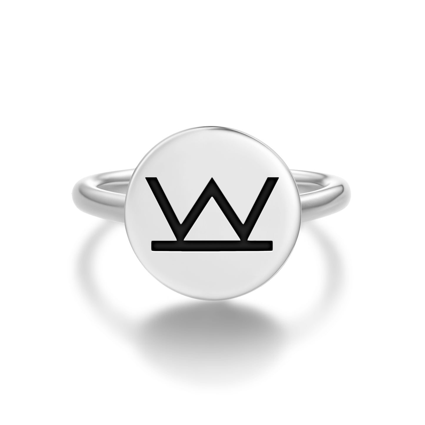 Knowledge Power Native Rock Art Symbols Adjustable Open Ring