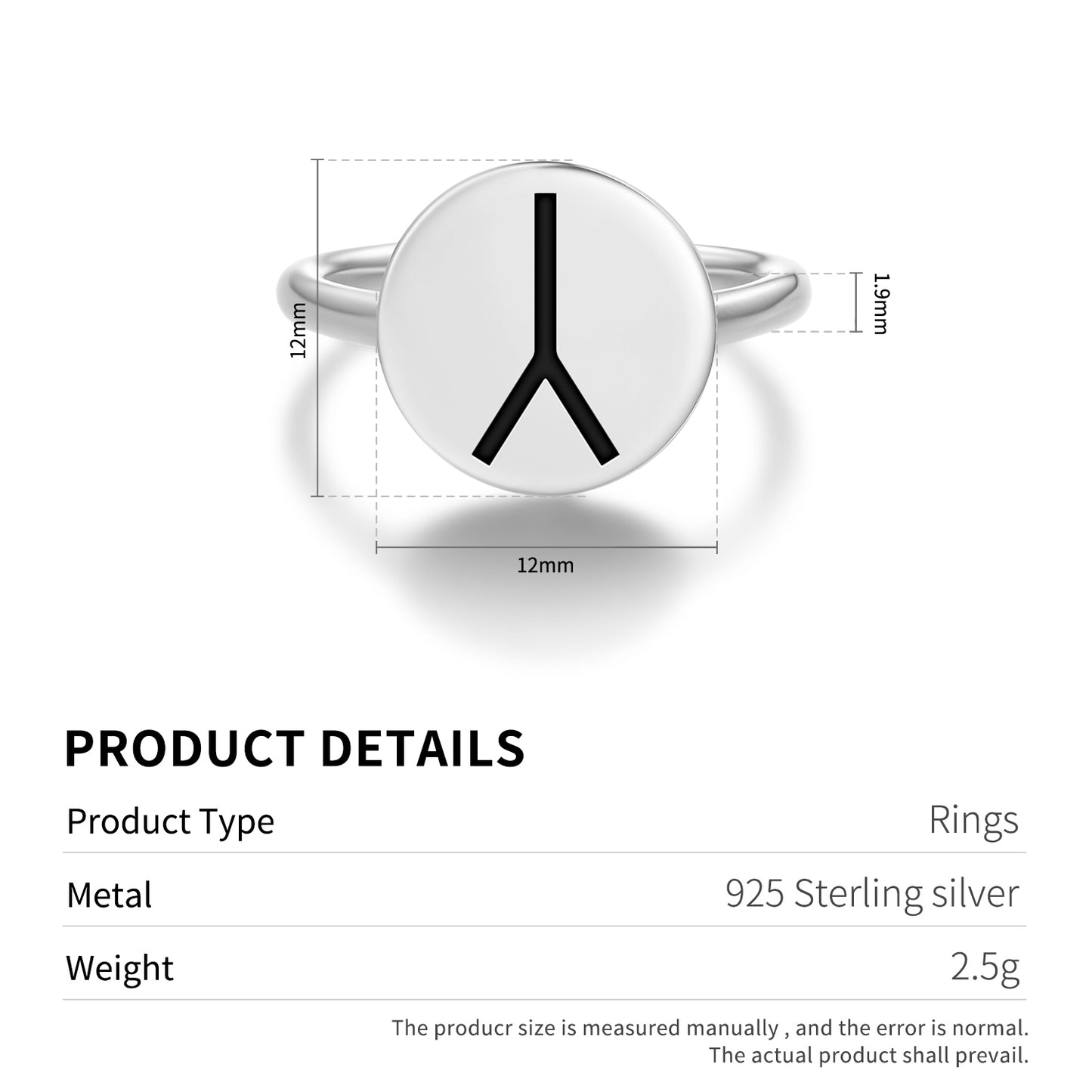 Creative Power Native Rock Art Symbols Adjustable Open Ring