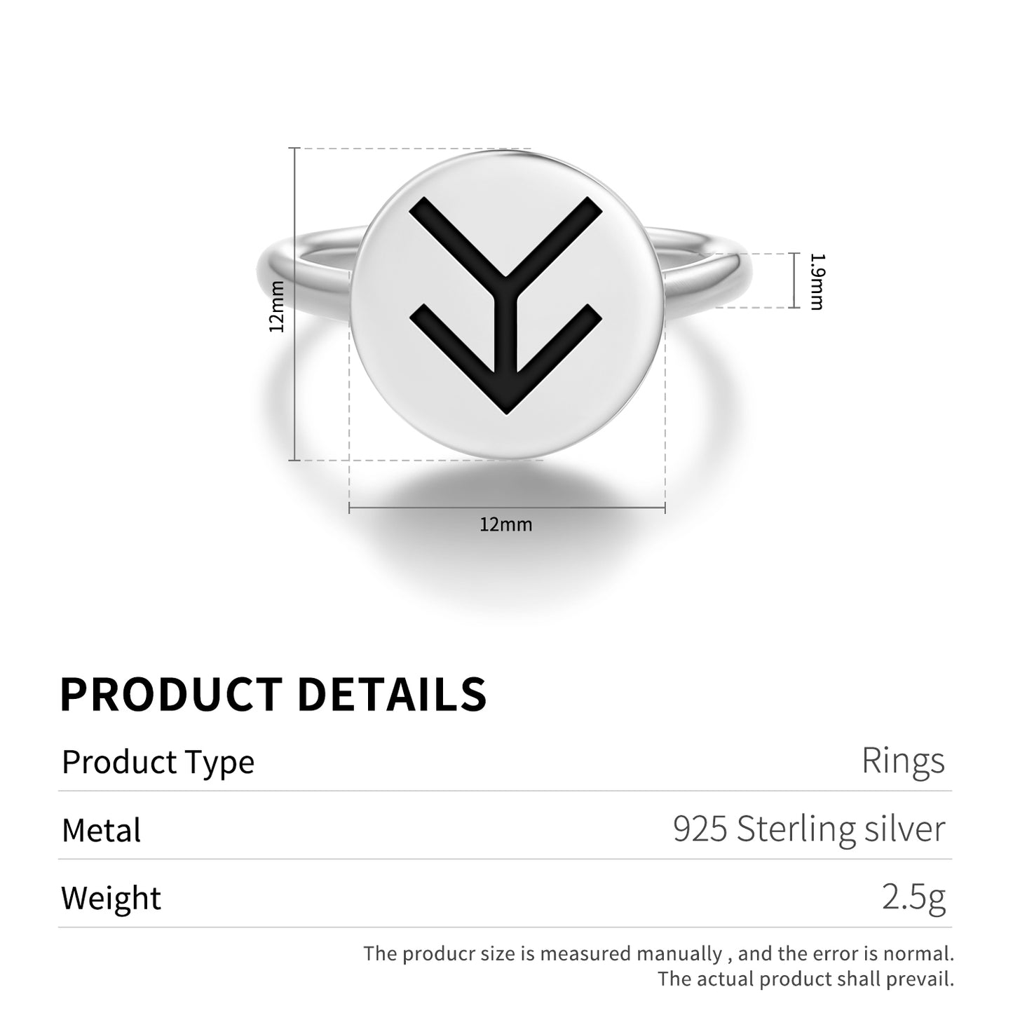 Wedding Native Rock Art Symbols Adjustable Open Ring