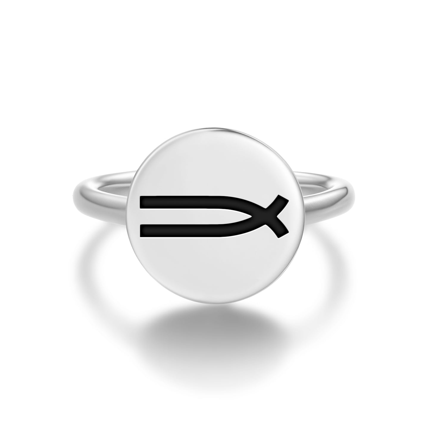 Good Faith Native Rock Art Symbols Adjustable Open Ring