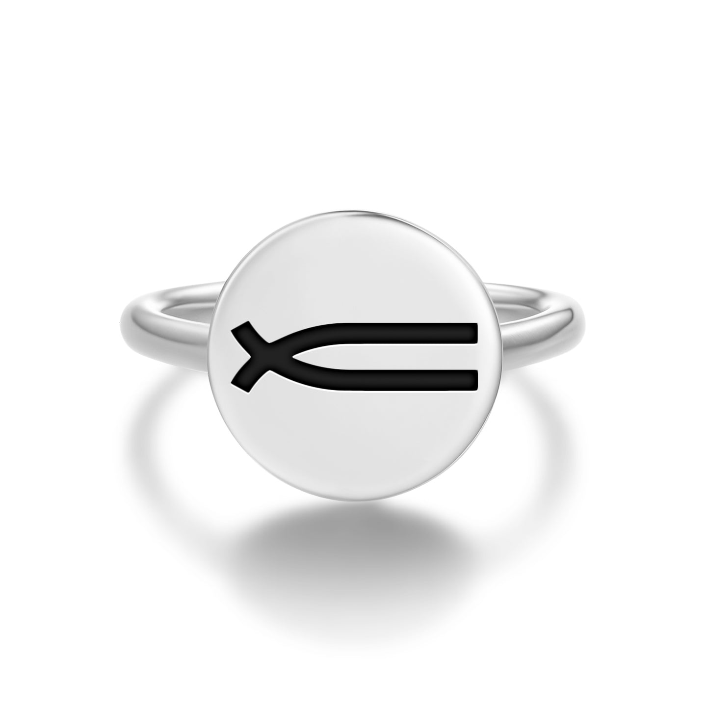 Family Native Rock Art Symbols Adjustable Open Ring