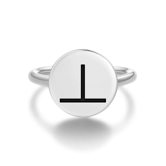 Decision Taken Native Rock Art Symbols Adjustable Open Ring