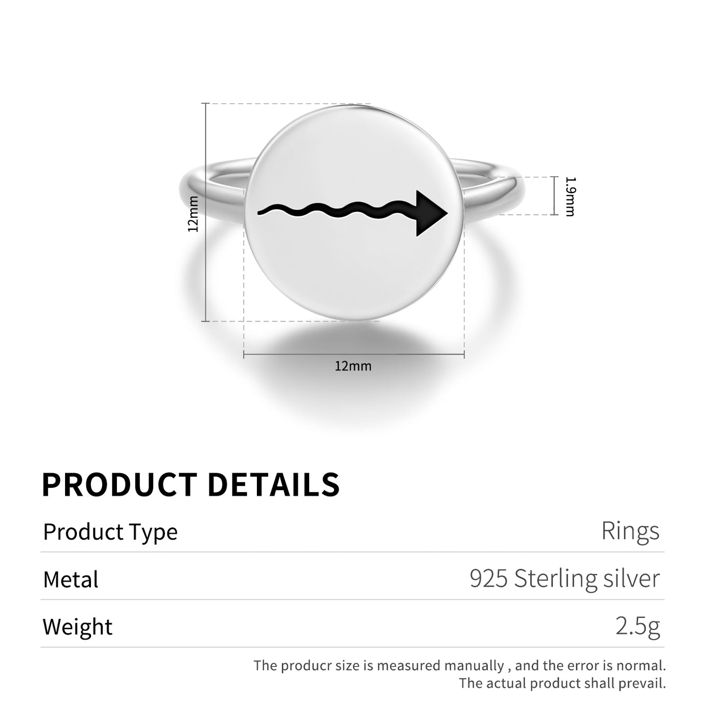 Acceleration Native Rock Art Symbols Adjustable Open Ring