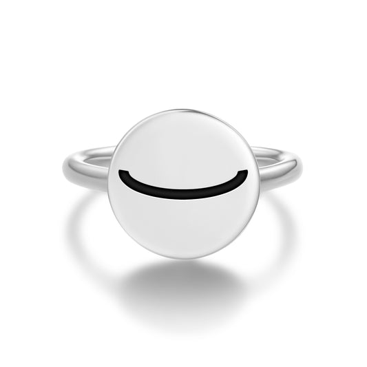 Positivity Native Rock Art Symbols Adjustable Open Ring