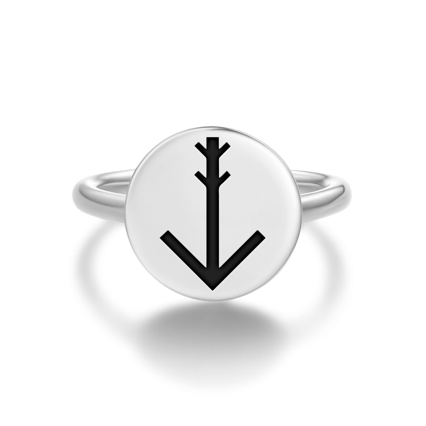 Talent Native Rock Art Symbols Adjustable Open Ring