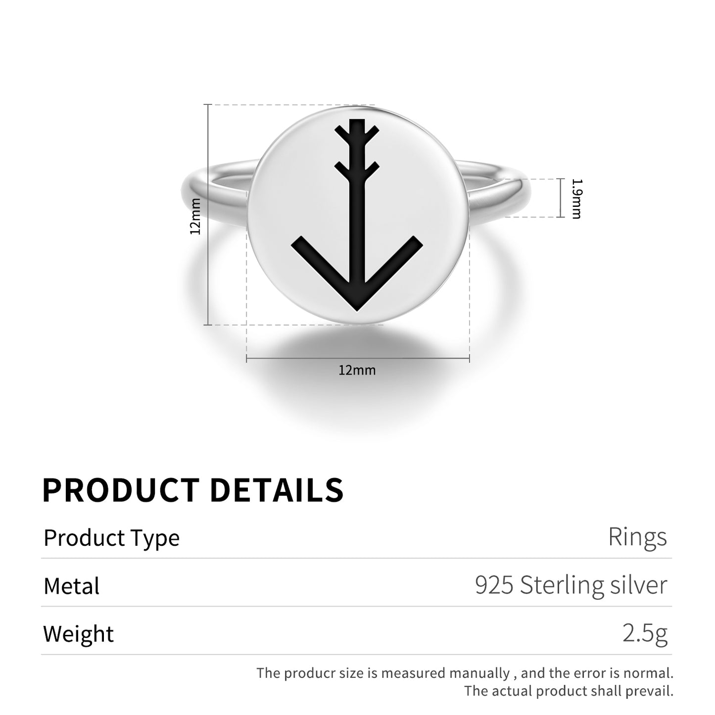 Talent Native Rock Art Symbols Adjustable Open Ring