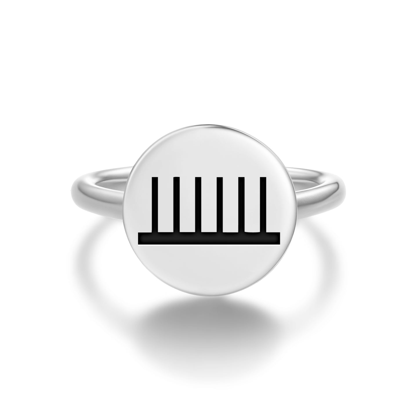 Vitality Native Rock Art Symbols Adjustable Open Ring