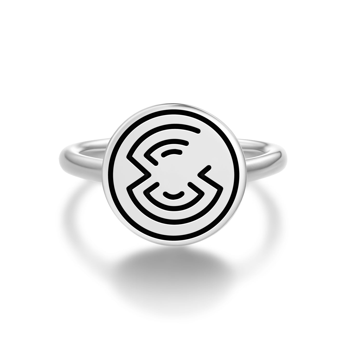 Bar Magnet Crop Circles Symbols Adjustable Open Ring