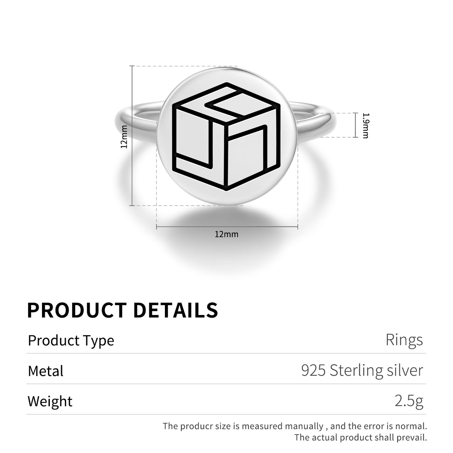 Allington Down Crop Circles Symbols Adjustable Open Ring