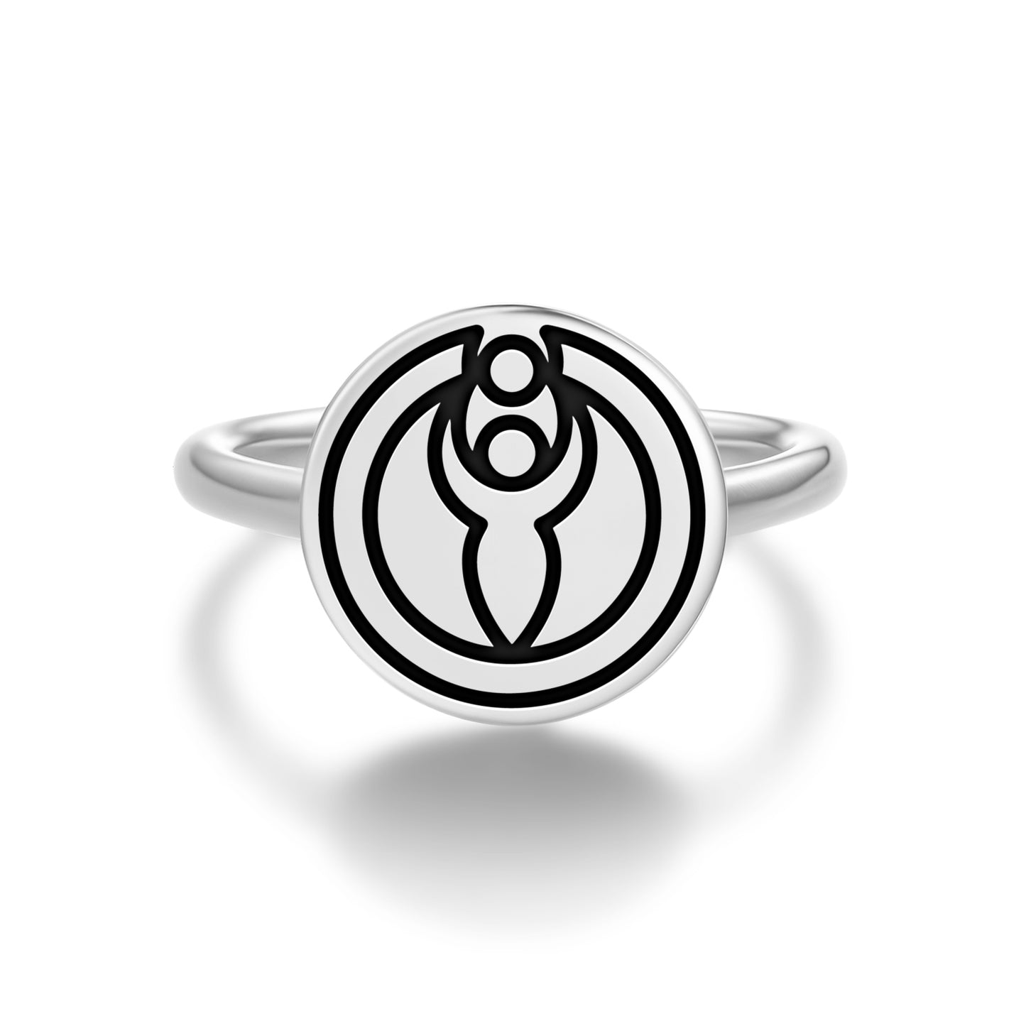 Goddess Isis Crop Circles Symbols Adjustable Open Ring