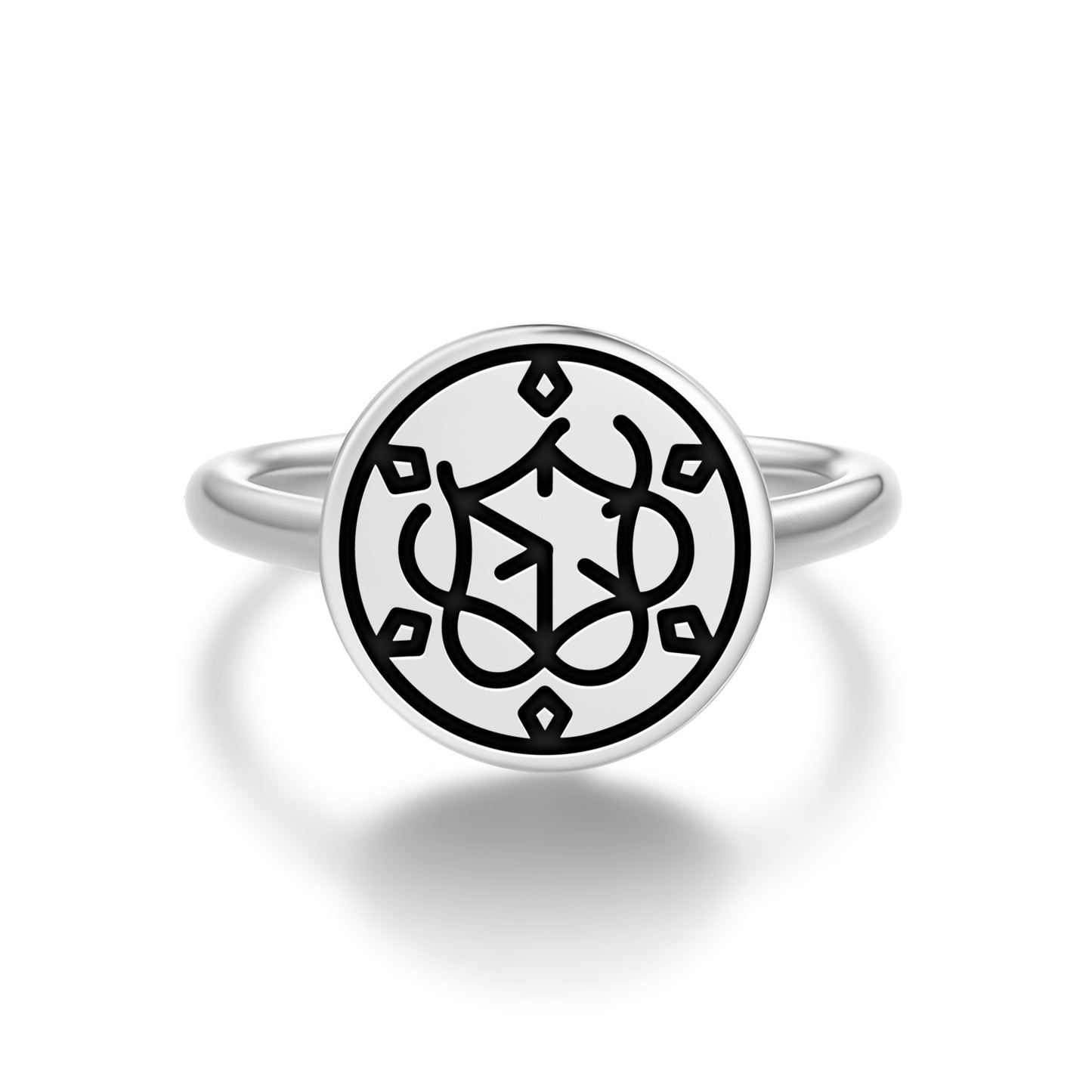 Calendar Crop Circles Symbols Adjustable Open Ring