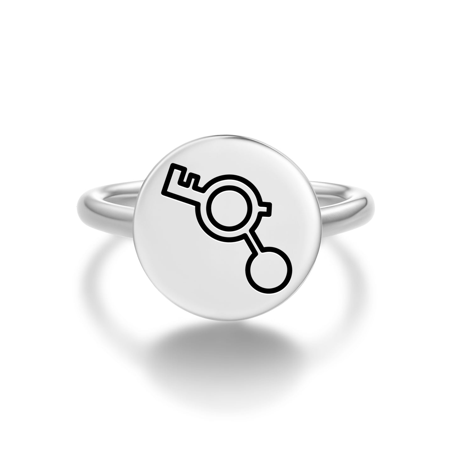 Solar System Crop Circles Symbols Adjustable Open Ring
