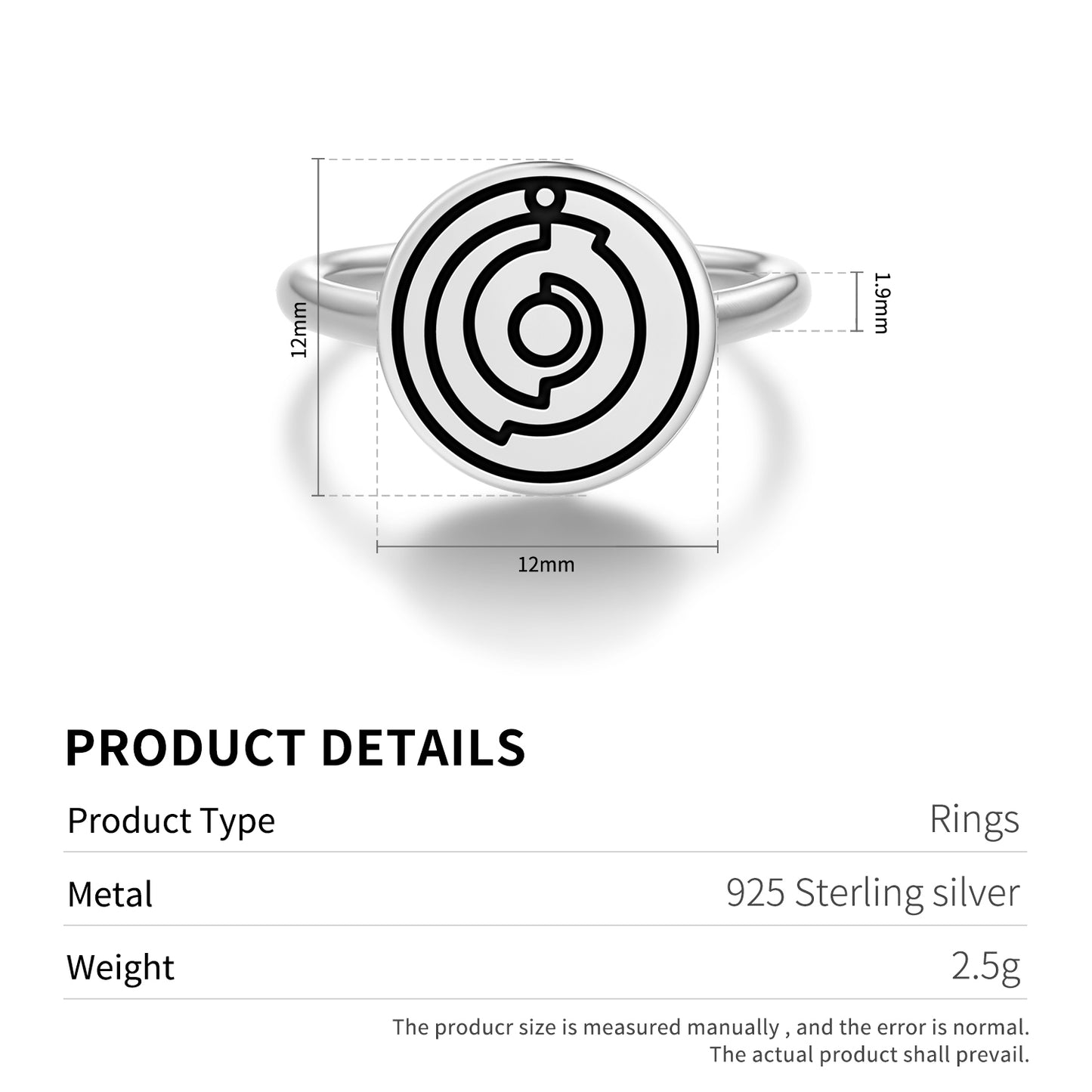 Pi Crop Circles Crop Circles Symbols Adjustable Open Ring