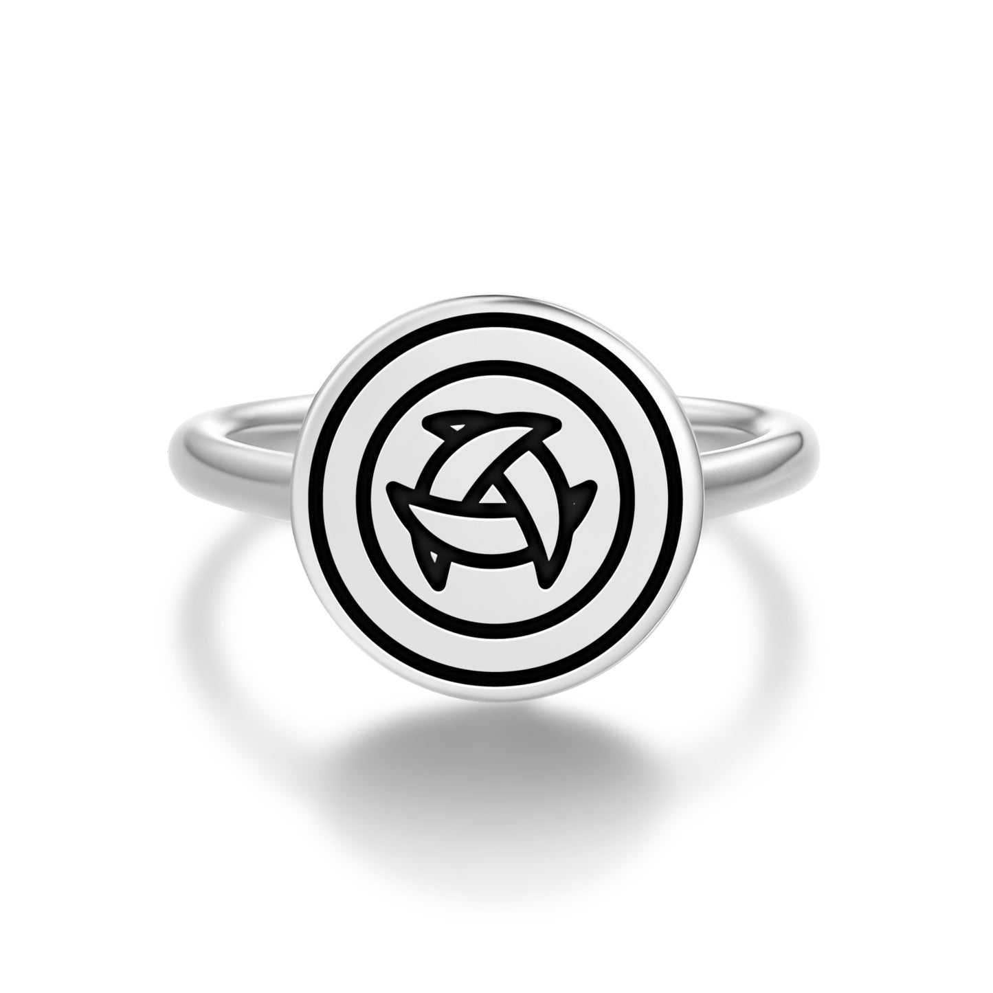 Triquetra Crop Circles Symbols Adjustable Open Ring
