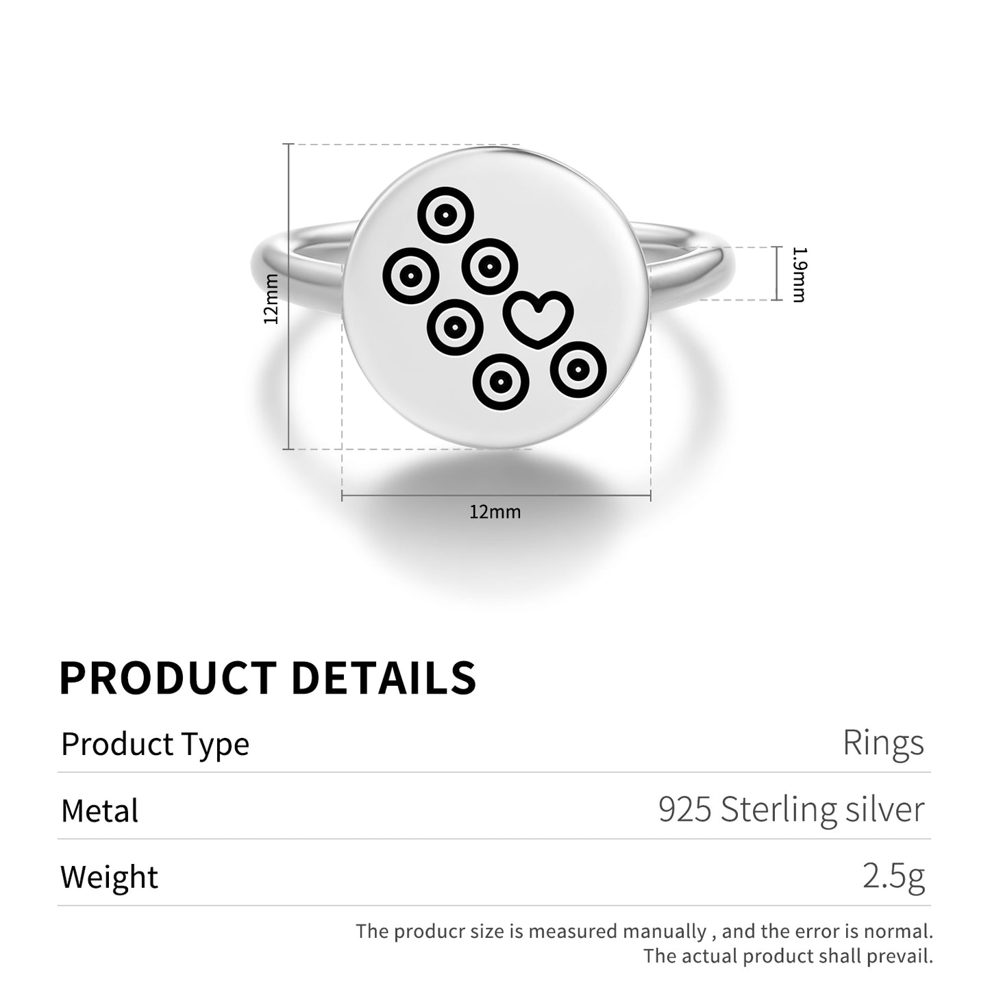 Seven Chakras Crop Circles Symbols Adjustable Open Ring