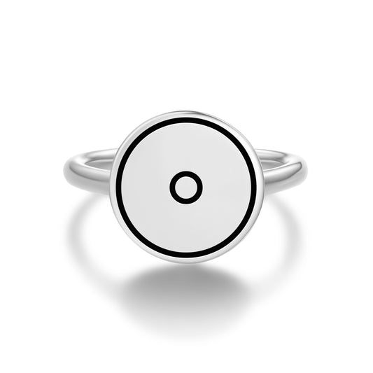 Monad Crop Circles Symbols Adjustable Open Ring