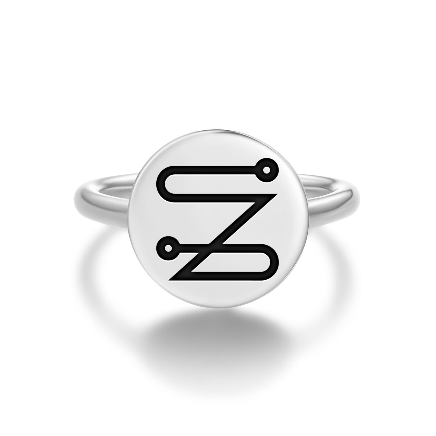 JABAMIAH Angels Symbols Adjustable Open Ring
