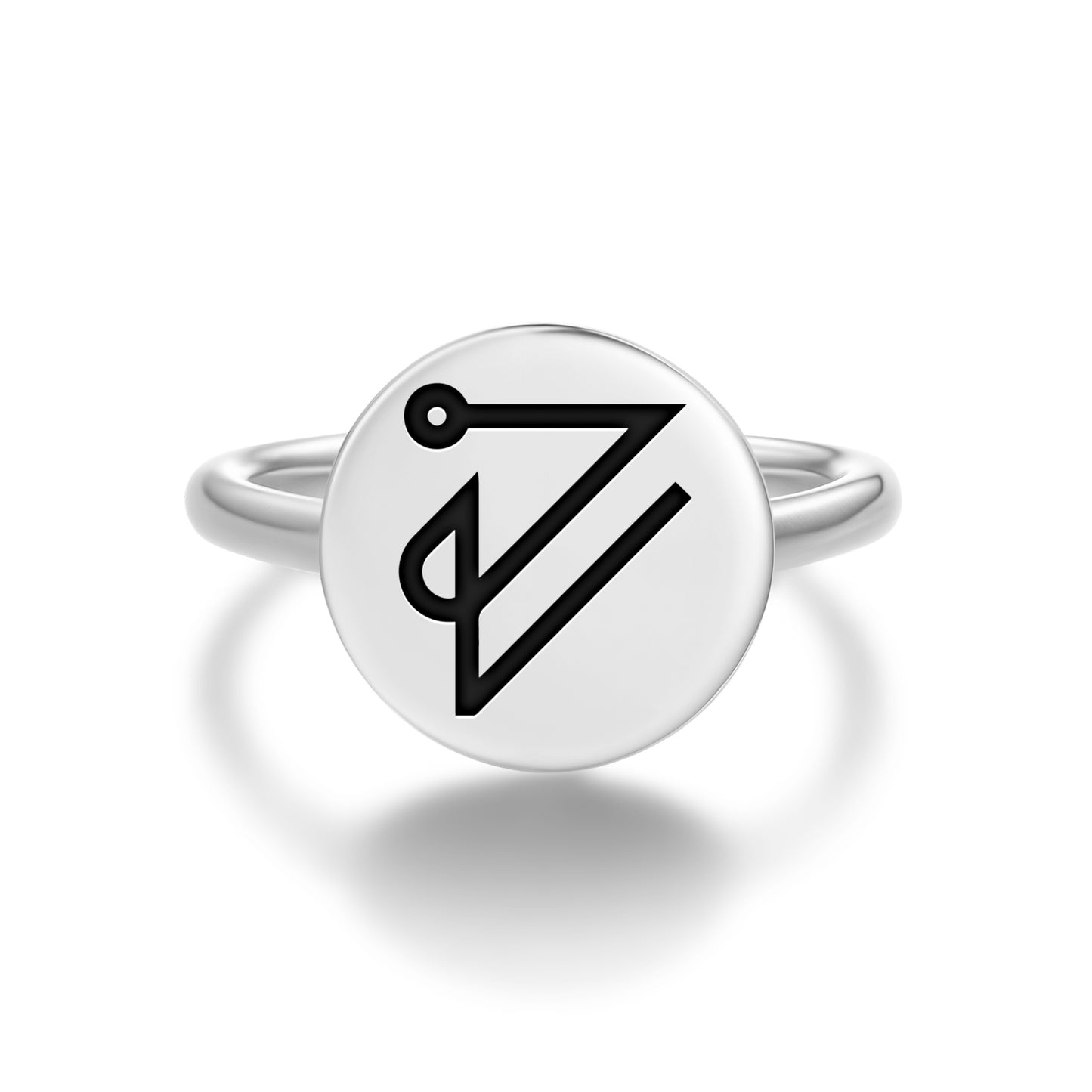 ROCHEL Angels Symbols Adjustable Open Ring