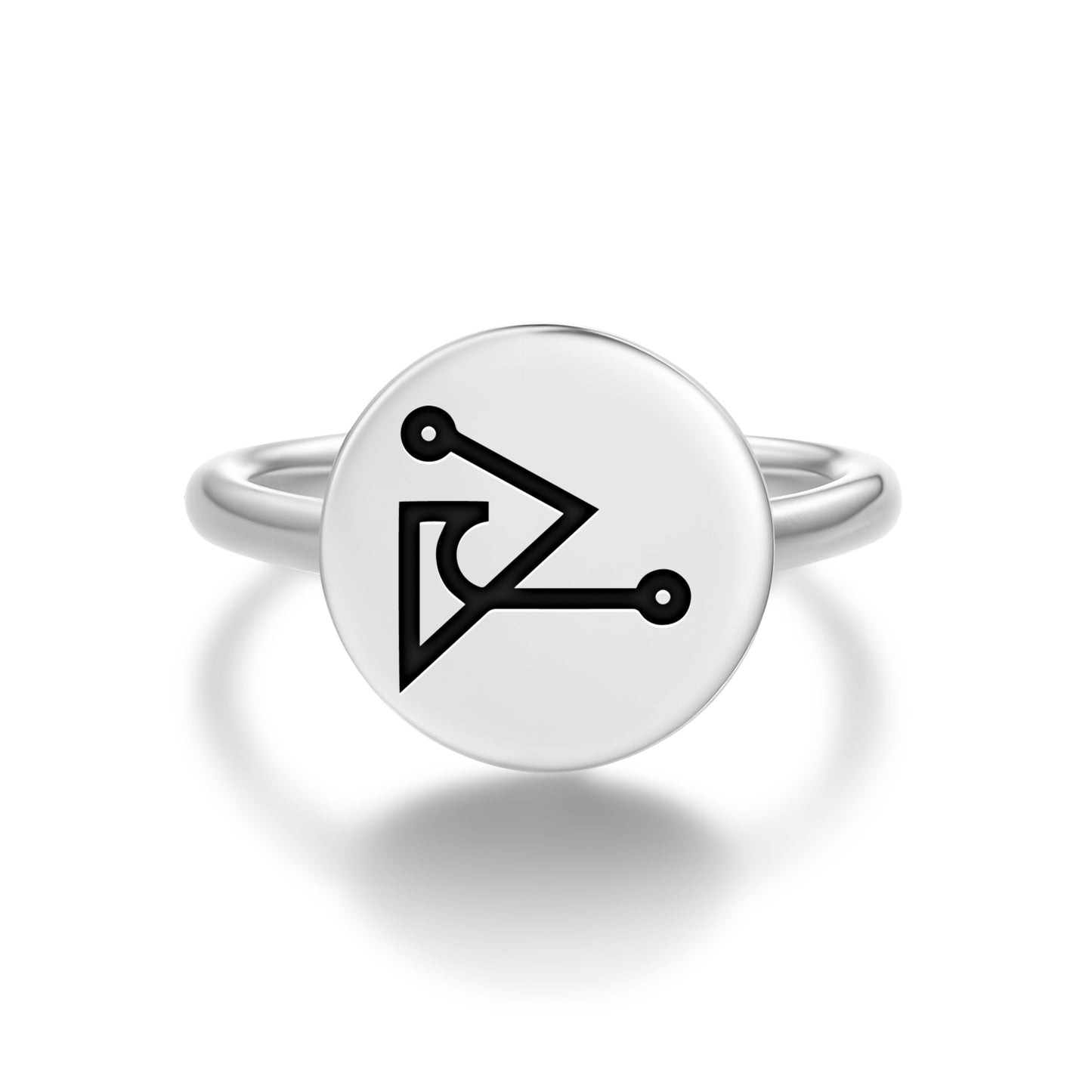 HABUHIAH Angels Symbols Adjustable Open Ring