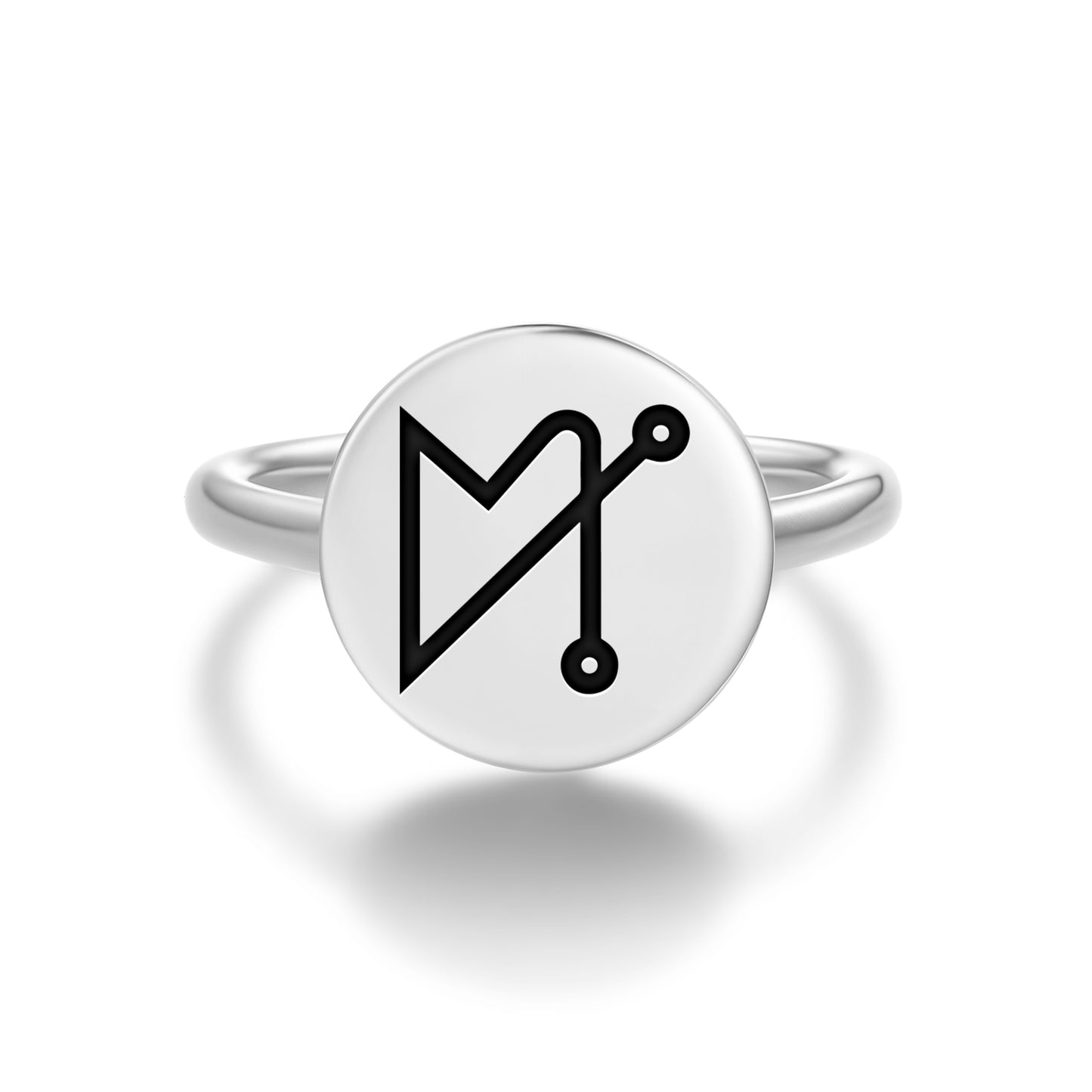 ANAUEL Angels Symbols Adjustable Open Ring