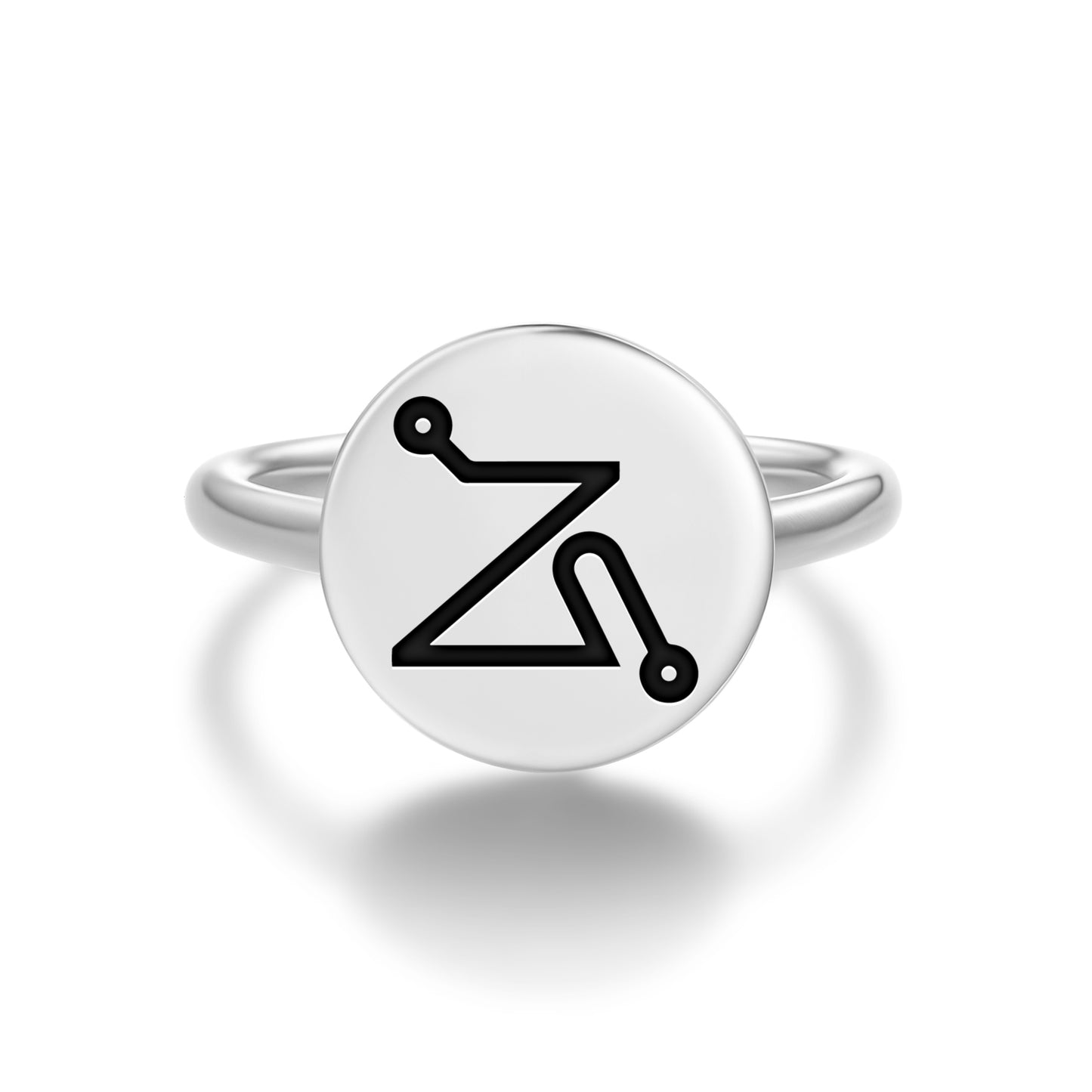 UMABEL Angels Symbols Adjustable Open Ring