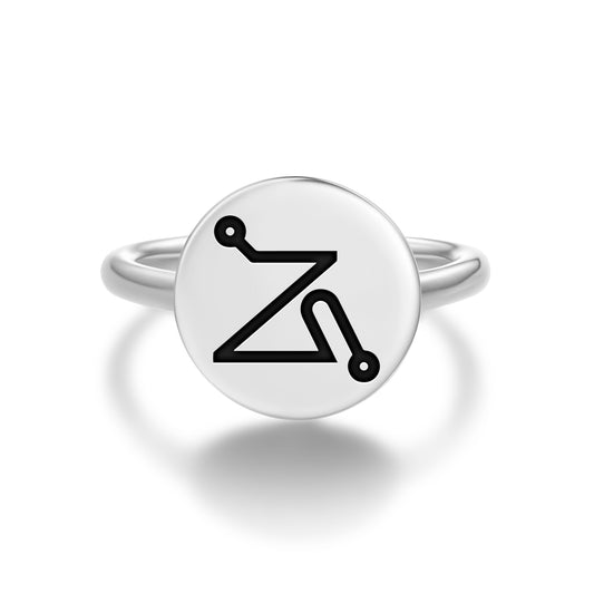 UMABEL Angels Symbols Adjustable Open Ring