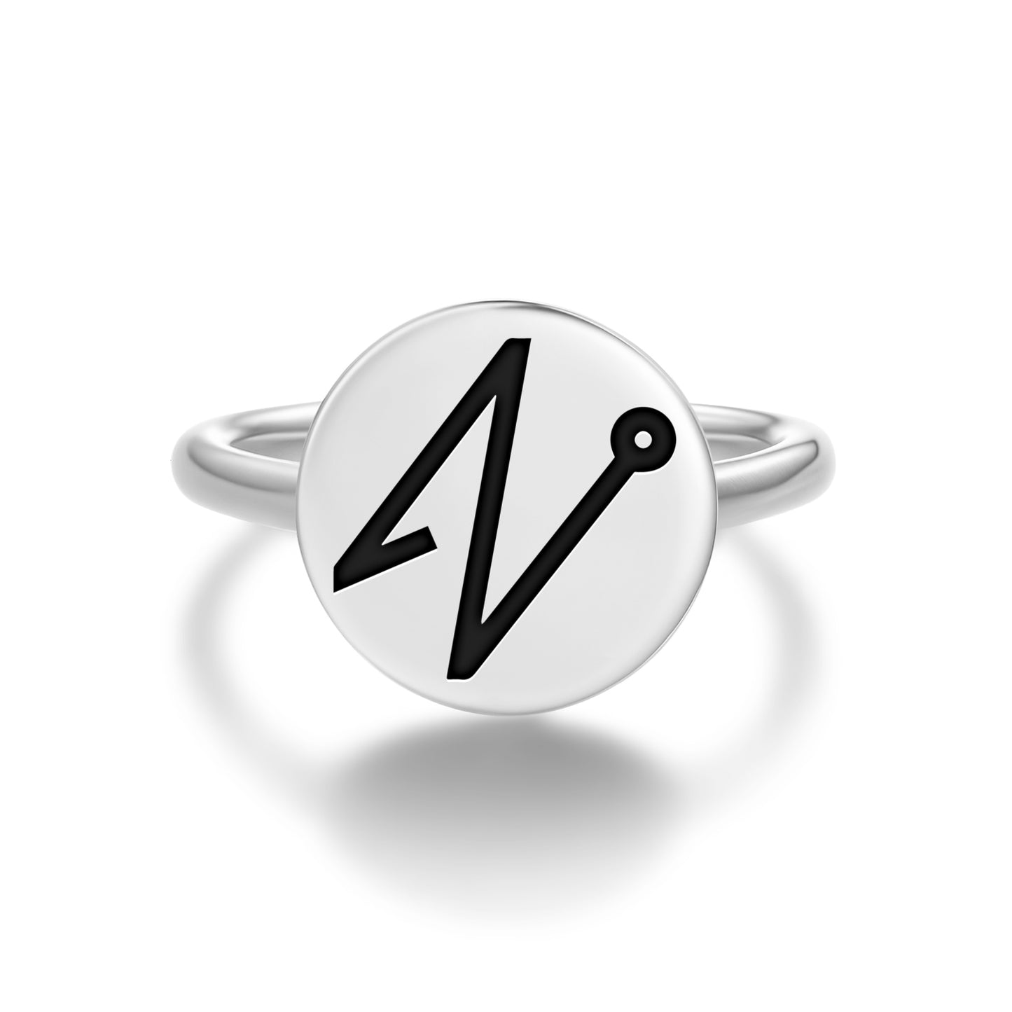 NEMAMIAH Angels Symbols Adjustable Open Ring