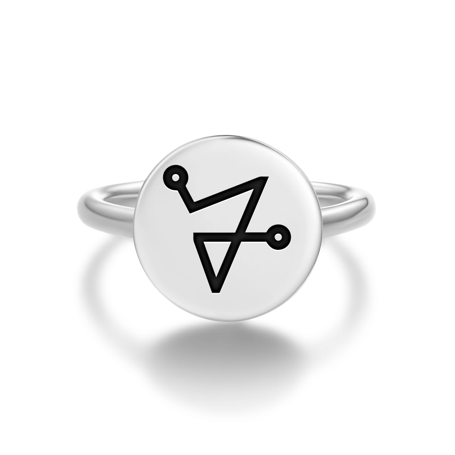 MEBAHIAH Angels Symbols Adjustable Open Ring