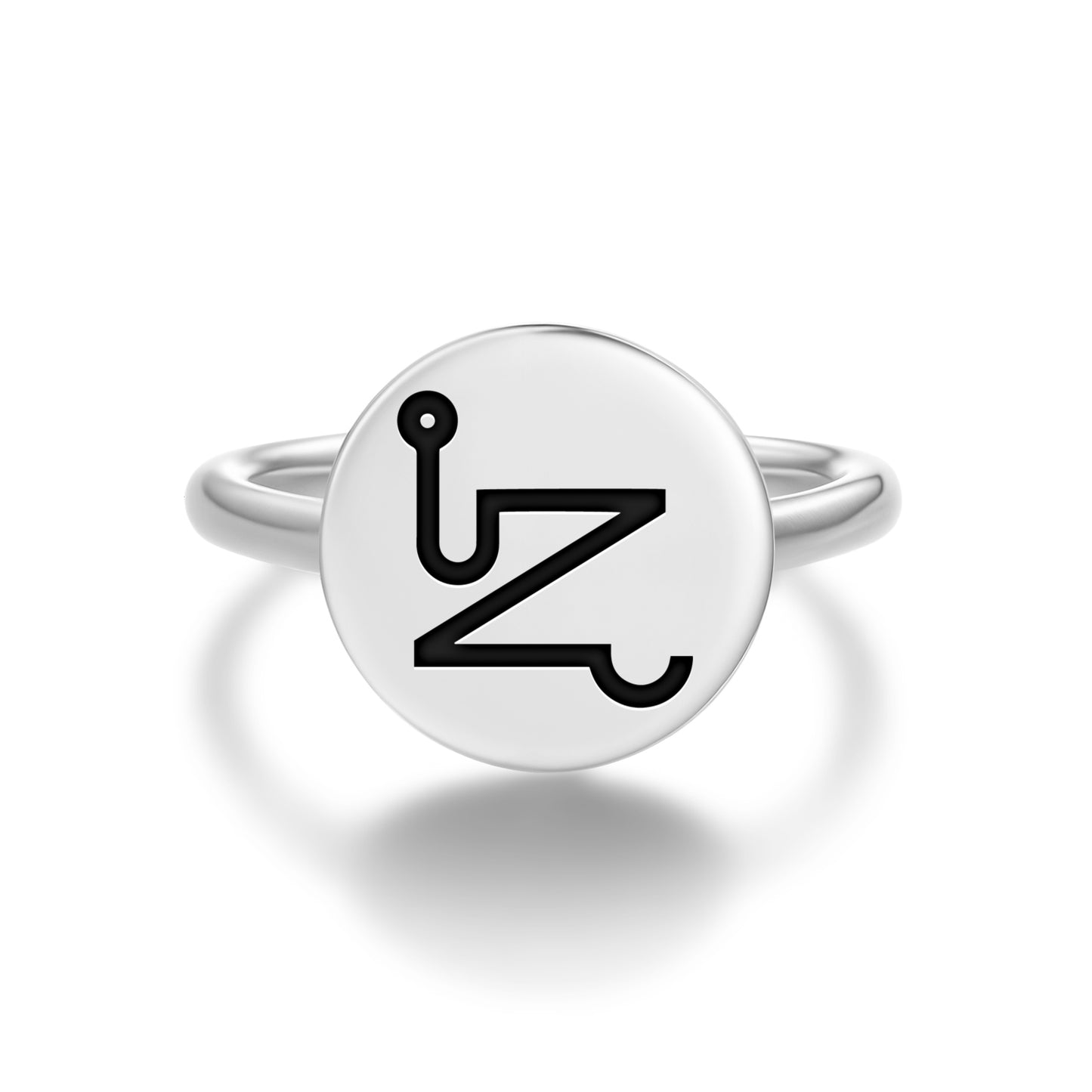 VEHUEL Angels Symbols Adjustable Open Ring
