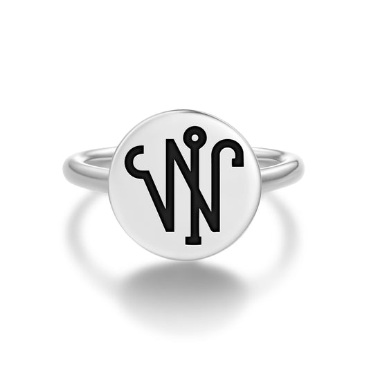 ASALIAH Angels Symbols Adjustable Open Ring