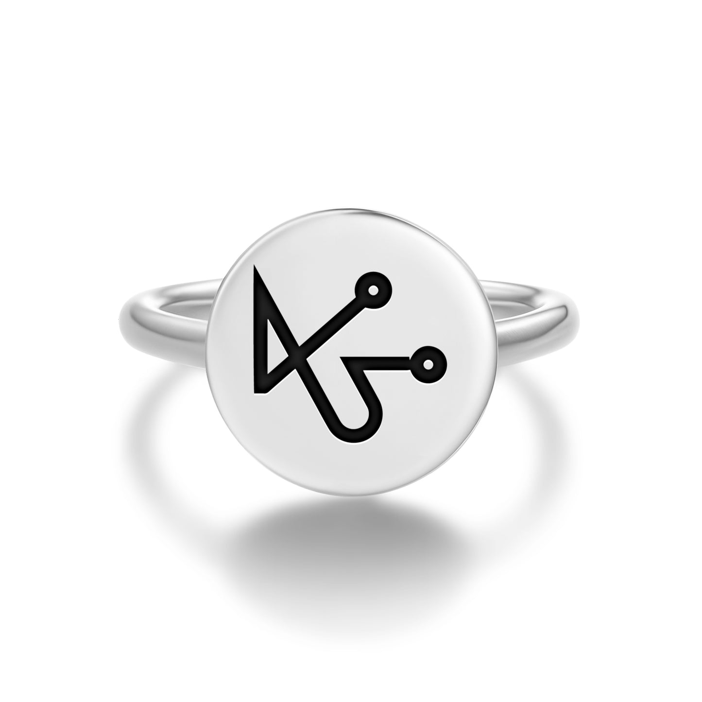 VEULIAH Angels Symbols Adjustable Open Ring