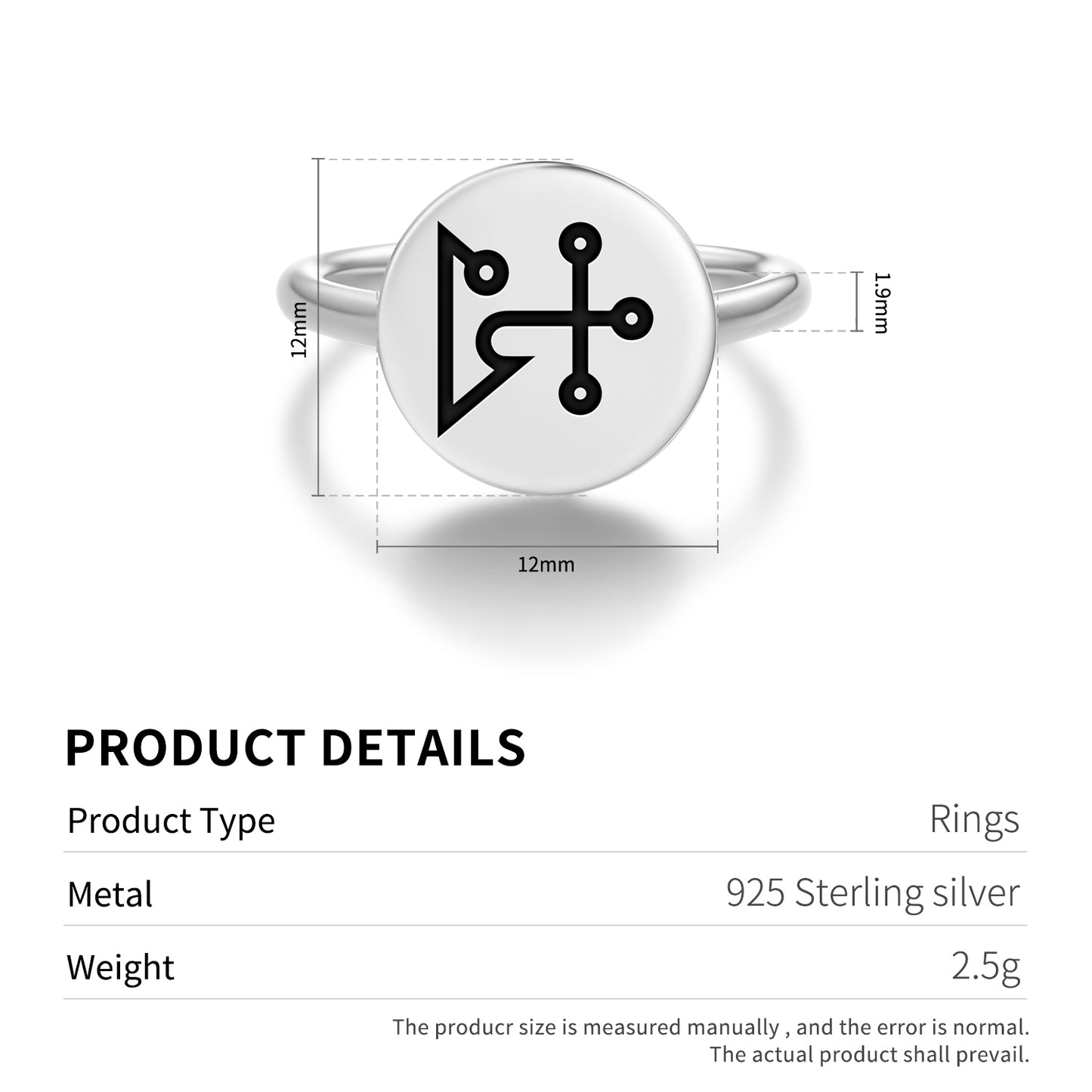 REIYEL Angels Symbols Adjustable Open Ring