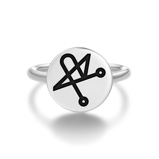 HARIEL Angels Symbols Adjustable Open Ring