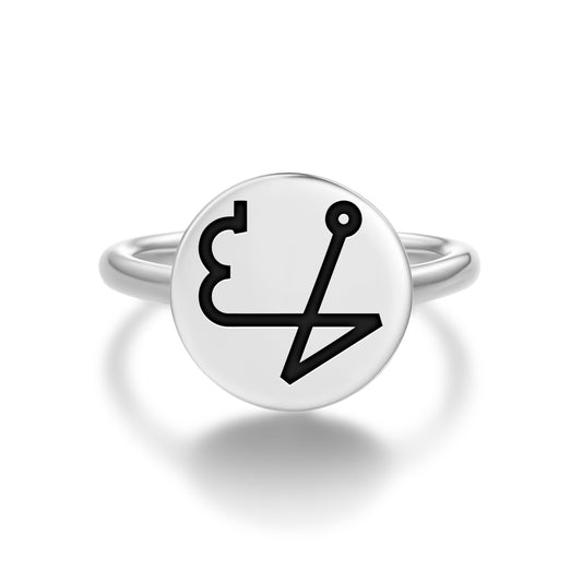 ARIEL Angels Symbols Adjustable Open Ring