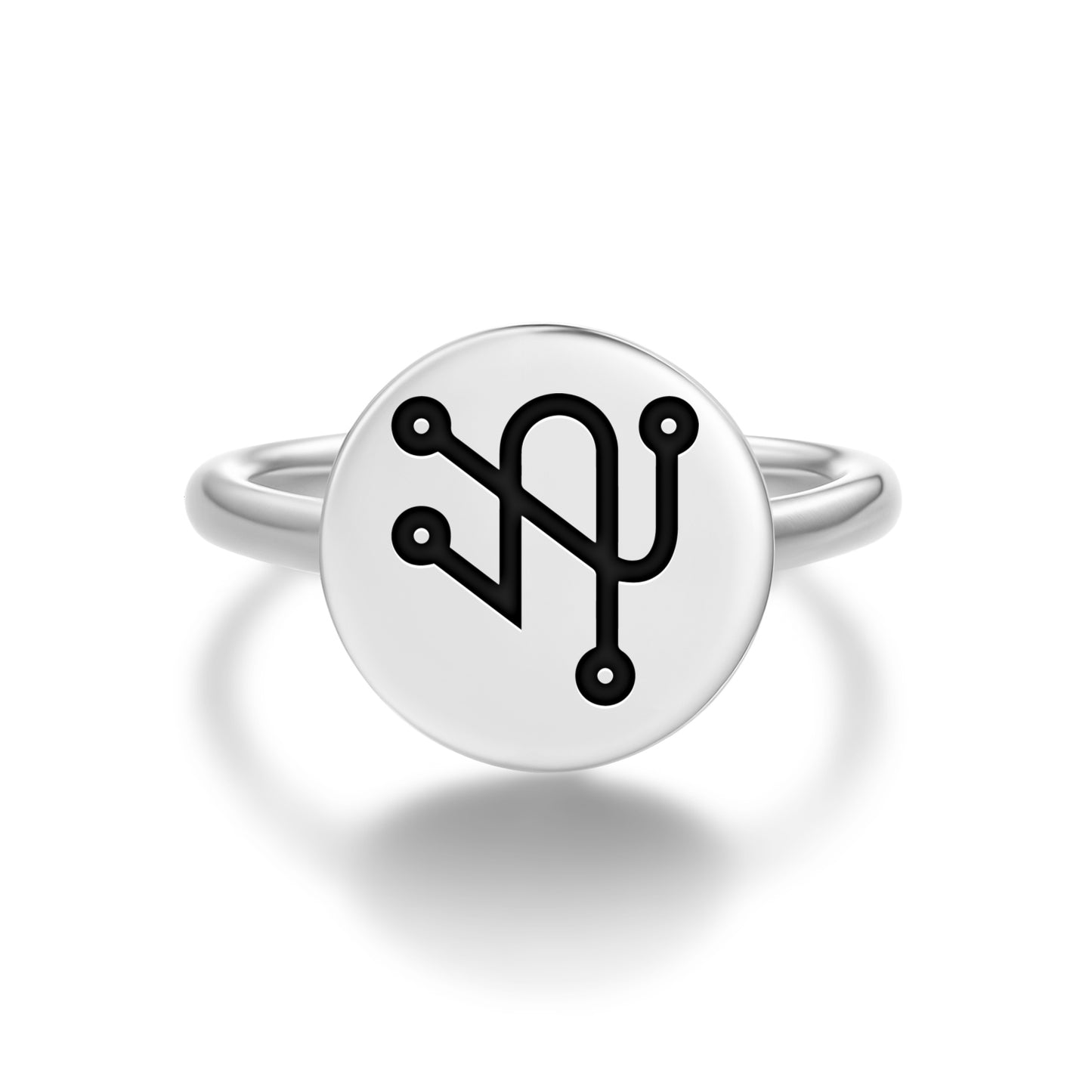 HAAMIAH Angels Symbols Adjustable Open Ring