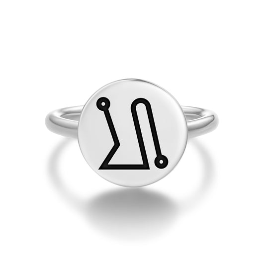 MELAHEL Angels Symbols Adjustable Open Ring