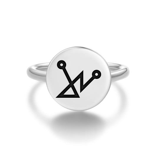 YEZALEL Angels Symbols Adjustable Open Ring