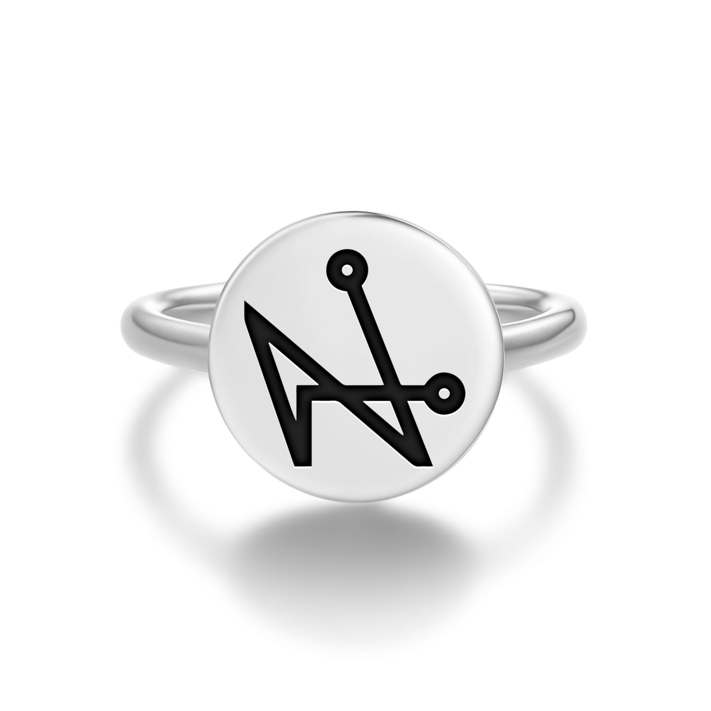 HAZIEL Angels Symbols Adjustable Open Ring