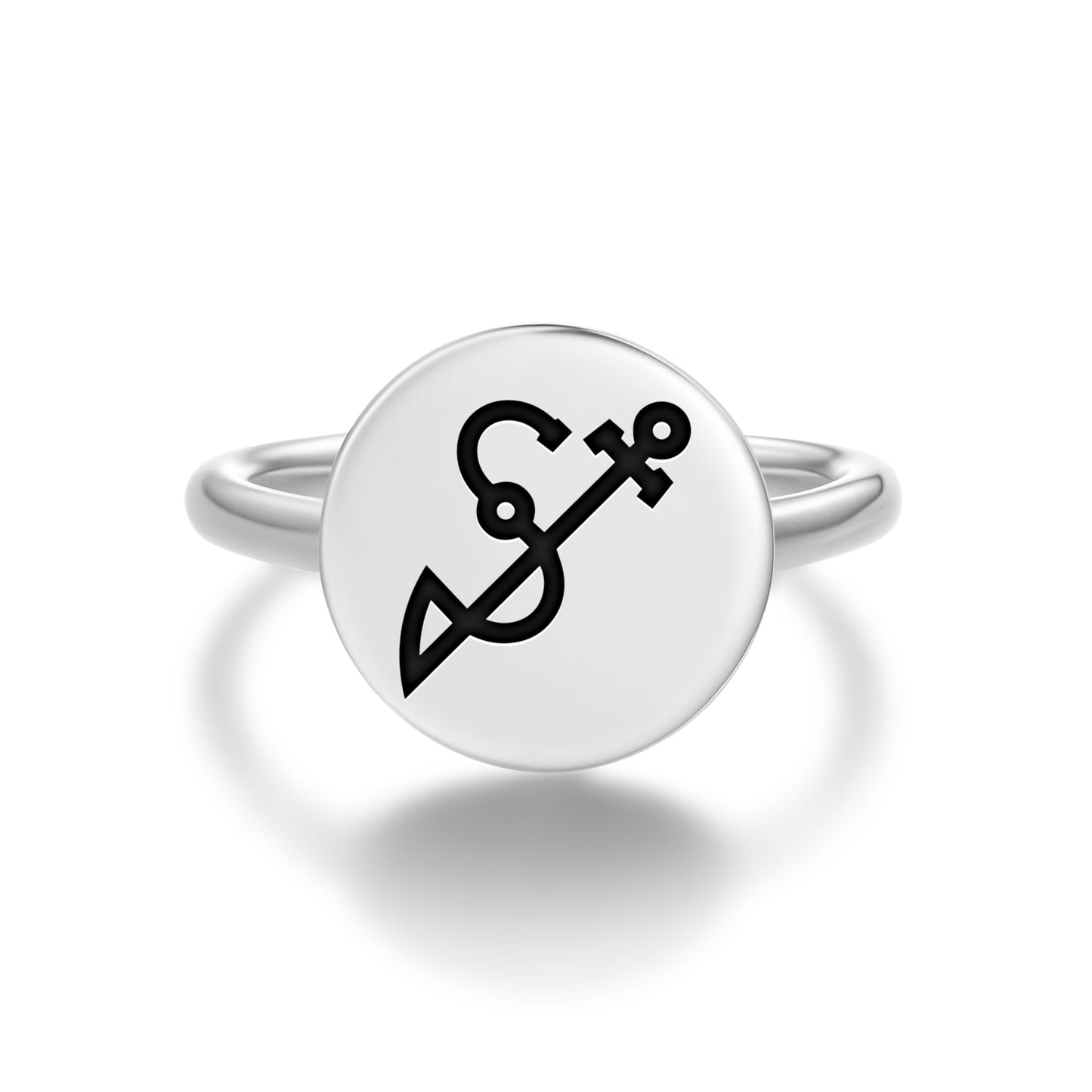ACHAIAH Angels Symbols Adjustable Open Ring