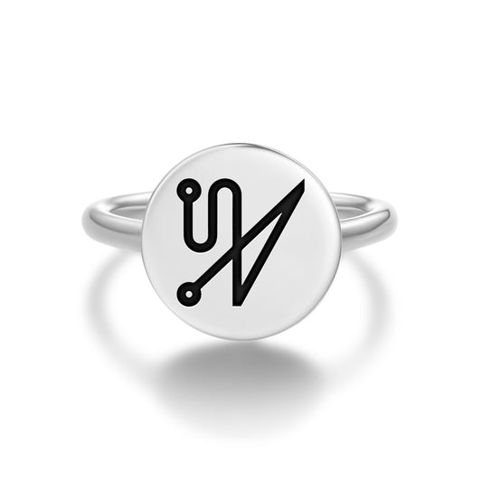 MAHASIAH Angels Symbols Adjustable Open Ring
