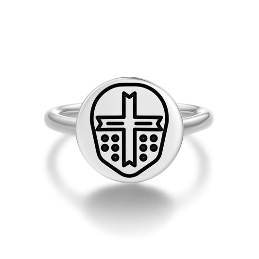 Templar Helmet Templar Symbols Adjustable Open Ring