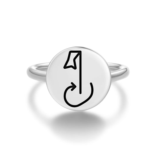 Biru Kai Reiki Symbols Adjustable Open Ring
