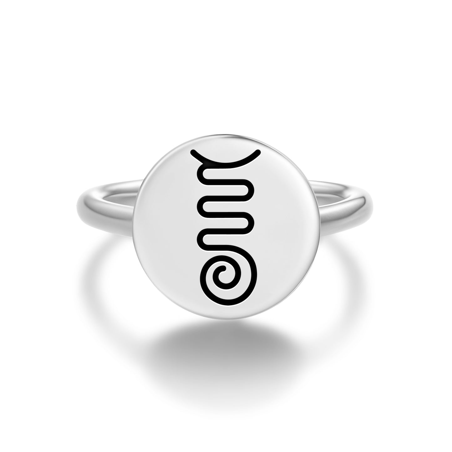 FIRE SERPENT Reiki Symbols Adjustable Open Ring