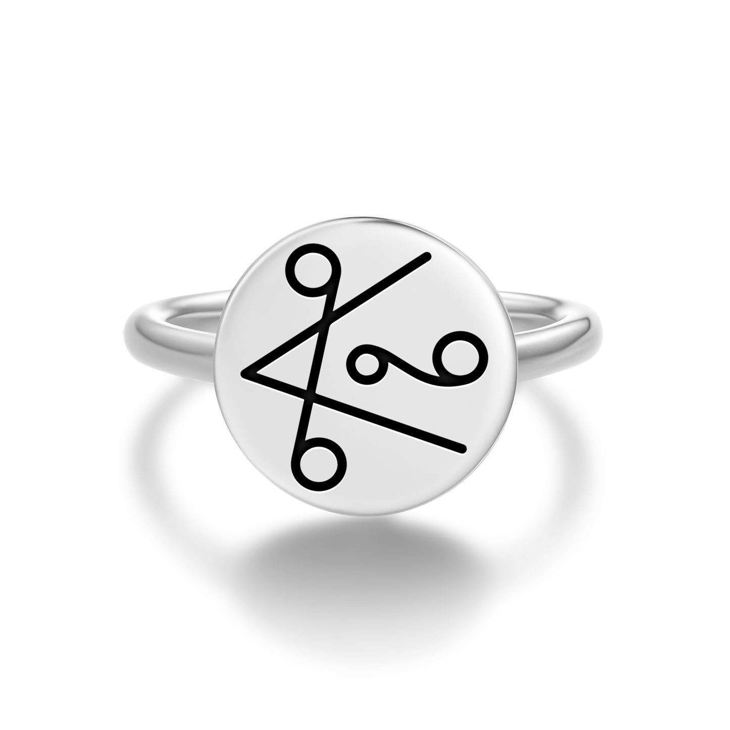 SHANTI Reiki Symbols Adjustable Open Ring